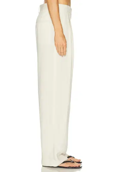 TOTEME Double Pleat Straight Trouser | Thumbnail 3 TOTEME Double Pleat Straight Trouser | Thumbnail 3