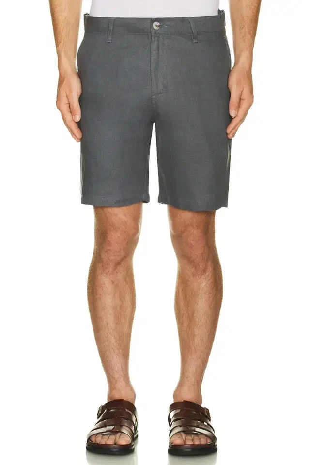 Linen Fixed Waist Shorts