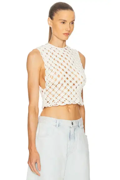 Alaïa ALAΪA Crop Tank Top | Thumbnail 2