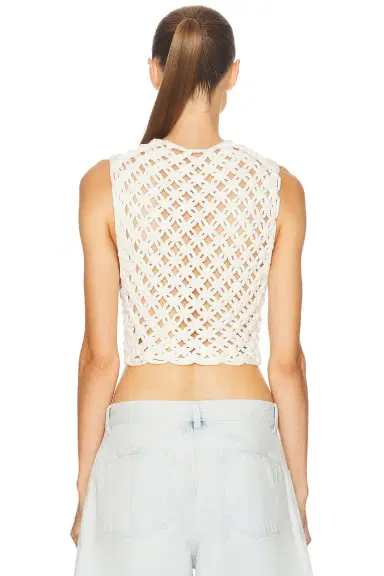 Alaïa ALAΪA Crop Tank Top | Thumbnail 3