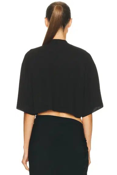 Alaïa Short Sleeve Crop Top | Thumbnail 3 Alaïa Short Sleeve Crop Top | Thumbnail 3