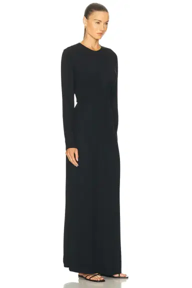 TOTEME Long Sleeve Slouch Waist Dress | Thumbnail 2 TOTEME Long Sleeve Slouch Waist Dress | Thumbnail 2
