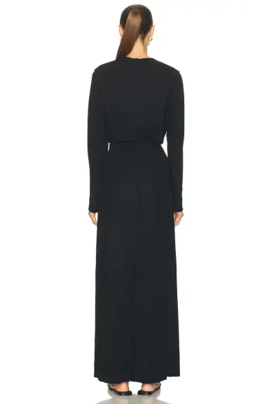 TOTEME Long Sleeve Slouch Waist Dress | Thumbnail 3 TOTEME Long Sleeve Slouch Waist Dress | Thumbnail 3