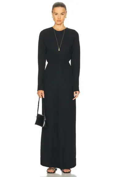 TOTEME Long Sleeve Slouch Waist Dress | Thumbnail 1 TOTEME Long Sleeve Slouch Waist Dress | Thumbnail 1