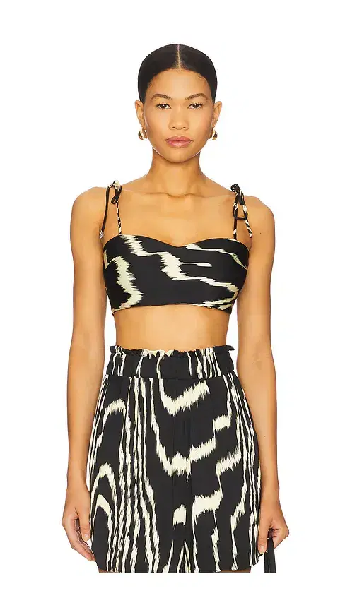 Eugenia Fernandez Turrito Crop Top Turquoise
