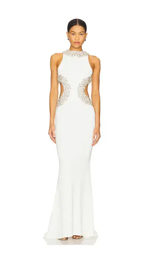 Bronx Banco Camila Rhinestone Gown