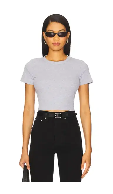 LESET Kelly Crop Slim Fit Tee | Thumbnail 1 LESET Kelly Crop Slim Fit Tee | Thumbnail 1