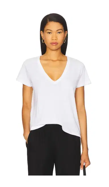 LESET Laura V Neck Tee | Thumbnail 1 LESET Laura V Neck Tee | Thumbnail 1