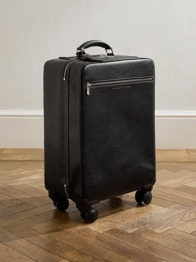 Brunello Cucinelli Full-Grain Leather Suitcase - Men