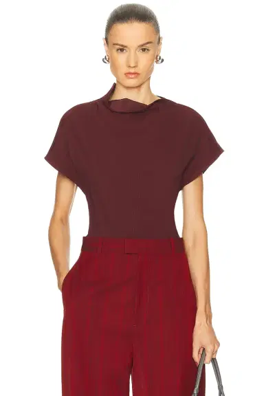 Bottega Veneta Short Sleeve Blouse | Thumbnail 1 Bottega Veneta Short Sleeve Blouse | Thumbnail 1