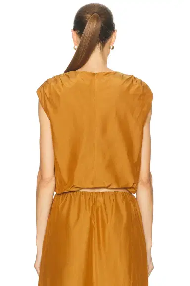 Loulou de Saison Cosma Gathered Sleeveless Top | Thumbnail 3