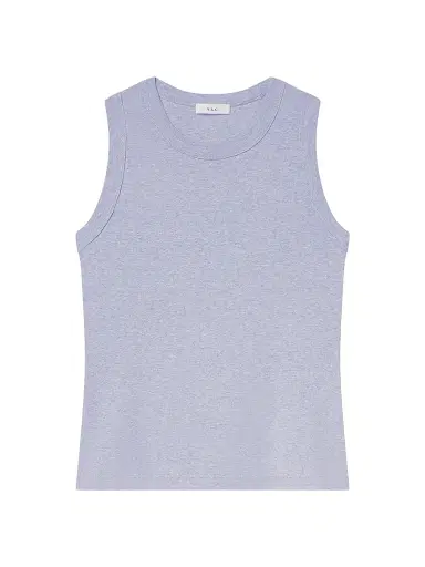 A.L.C. Women's Hadley Heathered Cotton Tank - Grey Melange - Size XL | Thumbnail 1