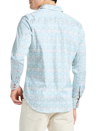Robert Graham Men's Mariage Abstract Cotton-Blend Shirt - Size XXL | Thumbnail 3