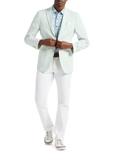 Robert Graham Men's Rayburn Stretch-Cotton Single-Breasted Blazer | Thumbnail 2