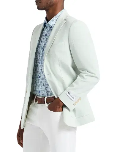 Robert Graham Men's Rayburn Stretch-Cotton Single-Breasted Blazer | Thumbnail 3