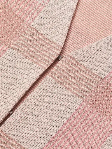 Misook Women's Tailored Plaid Knit Jacket - Honey Suckle - Size XXL | Thumbnail 6
