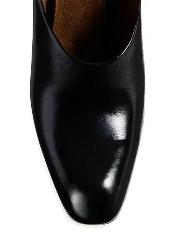 Khaite Women's Colt 100MM Leather Mules - Black | Thumbnail 4