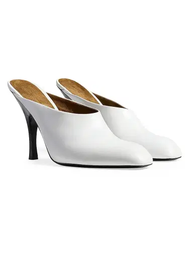 Khaite Women's Colt 100MM Leather Mules - Black | Thumbnail 6