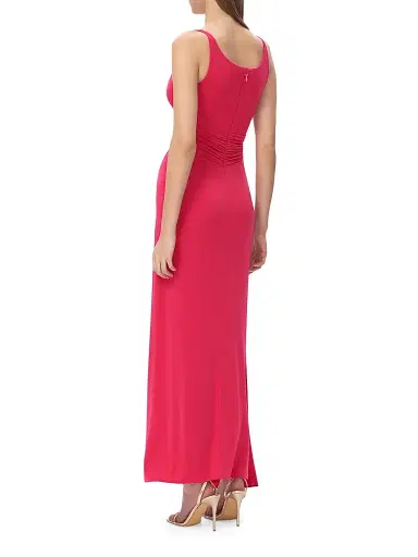 Hervé Léger Women's The Mila Jersey Scoopneck Gown - Hibiscus - Size XS | Thumbnail 6