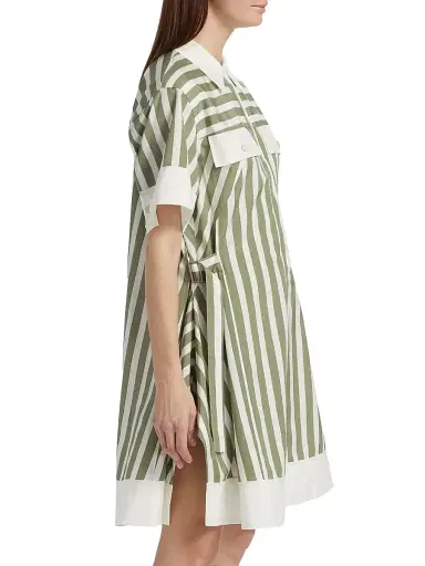 3.1 Phillip Lim Women's Striped Cotton-Silk Shirt Dress | Thumbnail 4 3.1 Phillip Lim Women's Striped Cotton-Silk Shirt Dress | Thumbnail 4