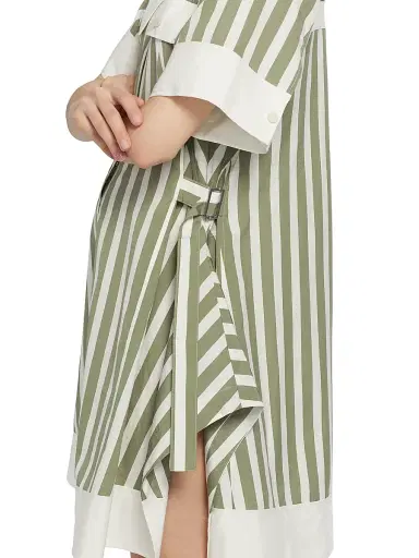 3.1 Phillip Lim Women's Striped Cotton-Silk Shirt Dress | Thumbnail 6 3.1 Phillip Lim Women's Striped Cotton-Silk Shirt Dress | Thumbnail 6