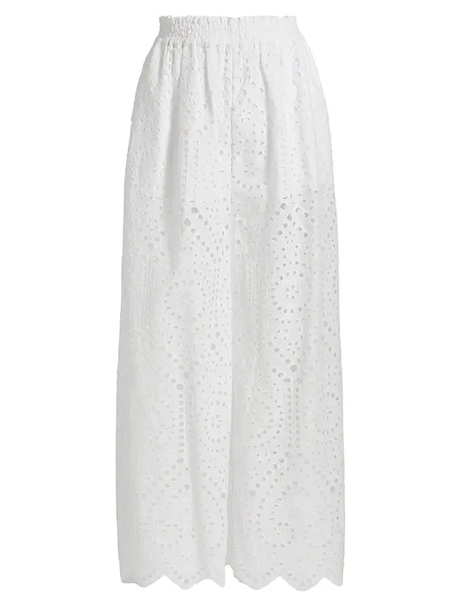Generation Love Women's Connie Cotton Eyelet Pants - White