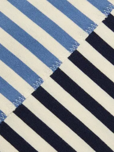 3.1 Phillip Lim Women's Multi-Stripe Long-Sleeve Polo Shirt - Midnight Multi | Thumbnail 7 3.1 Phillip Lim Women's Multi-Stripe Long-Sleeve Polo Shirt - Midnight Multi | Thumbnail 7