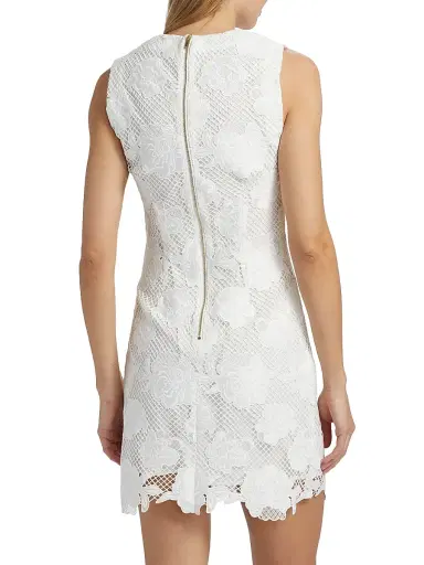Generation Love Women's Dania Floral Mesh Minidress - White | Thumbnail 5