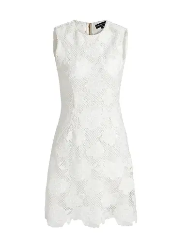 Generation Love Women's Dania Floral Mesh Minidress - White | Thumbnail 1