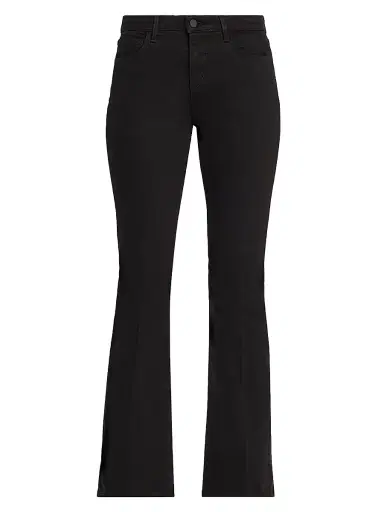 L'Agence Women's Cara Low-Rise Bootcut Jeans - Noir - Size 32 | Thumbnail 1
