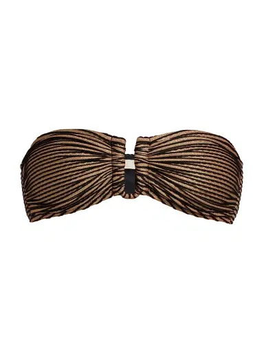 Ulla Johnson Women's Santorini Striped Bandeau Bikini Top - Helios | Thumbnail 1