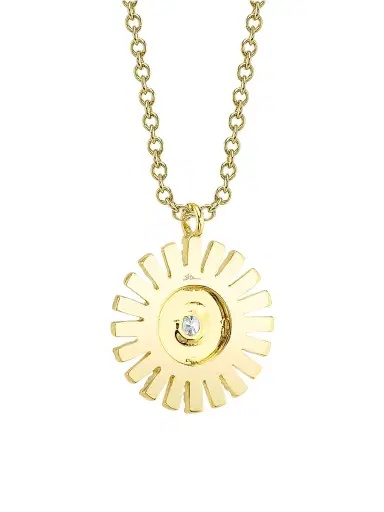 Shy Creation Women's Kate 14K Yellow Gold & 0.11 TCW Diamond Starburst Pendant Necklace - Yellow Gold | Thumbnail 3 Shy Creation Women's Kate 14K Yellow Gold & 0.11 TCW Diamond Starburst Pendant Necklace - Yellow Gold | Thumbnail 3
