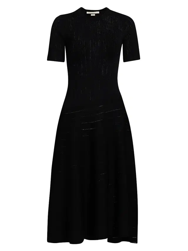 Jason Wu Collection Women's Pointelle Degrade Midi-Dress - Black