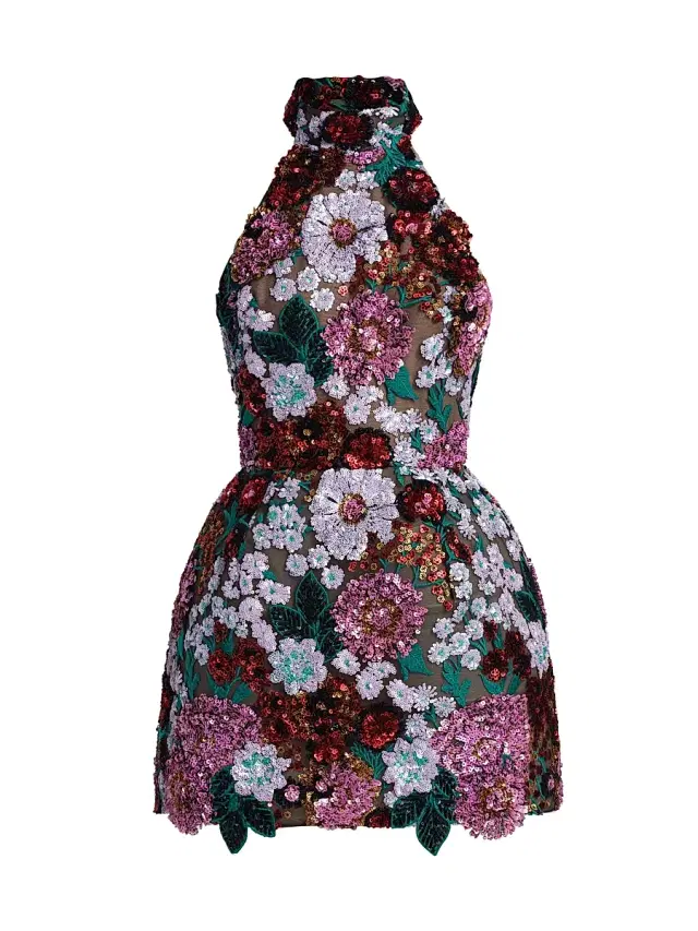Bronx Banco Women's Deirdre Halterneck Minidress - Pink Multi