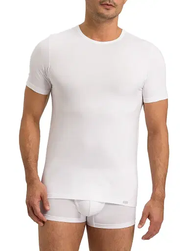 Hanro Men's Two-Pack Cotton Essentials T-Shirt | Thumbnail 1