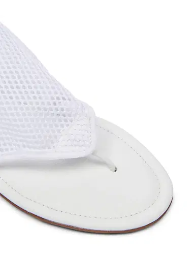 ALAIA Women's Mesh Sandals - Blanc Optique | Thumbnail 6 ALAIA Women's Mesh Sandals - Blanc Optique | Thumbnail 6