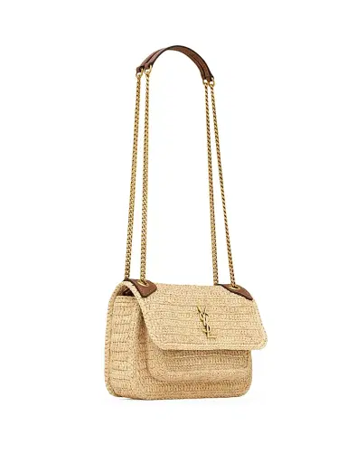 Saint Laurent Women's Niki Mini Shoulder Bag in Raffia | Thumbnail 2