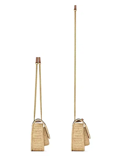 Saint Laurent Women's Niki Mini Shoulder Bag in Raffia | Thumbnail 5