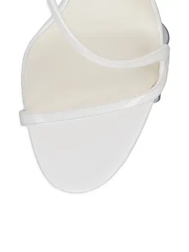 Christian Louboutin Women's Rosa Z Patent Leather 100MM Sandals - Bianco | Thumbnail 5