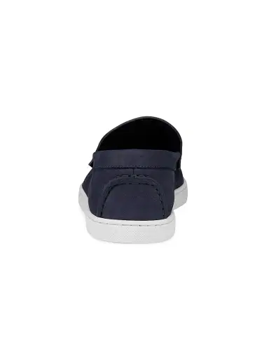 Christian Louboutin Men's Moonboat Leather Loafers - Zaffiro | Thumbnail 3 Christian Louboutin Men's Moonboat Leather Loafers - Zaffiro | Thumbnail 3