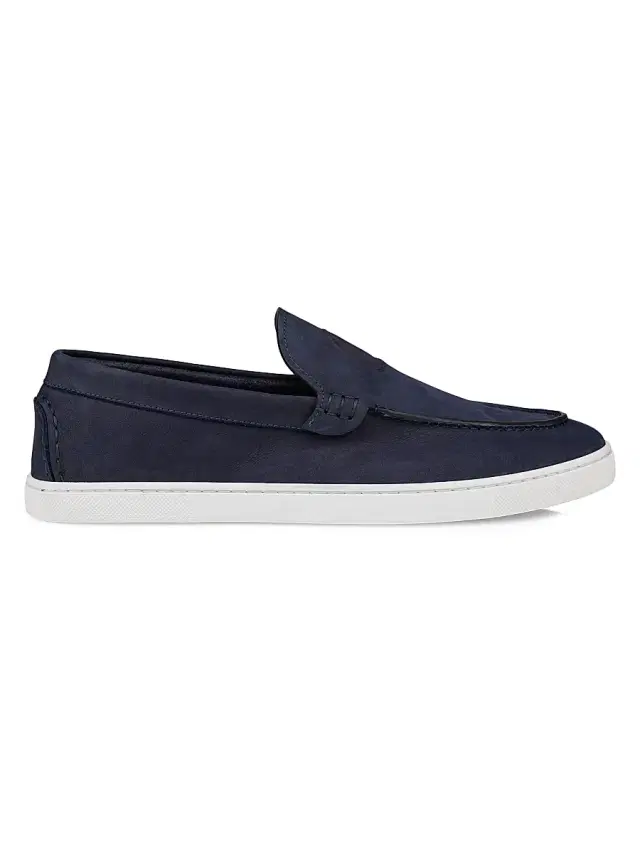 Men's Moonboat Leather Loafers - Zaffiro