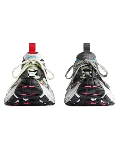 Balenciaga Men's 6XL Sneakers - Black White Multi - Size 12 | Thumbnail 4