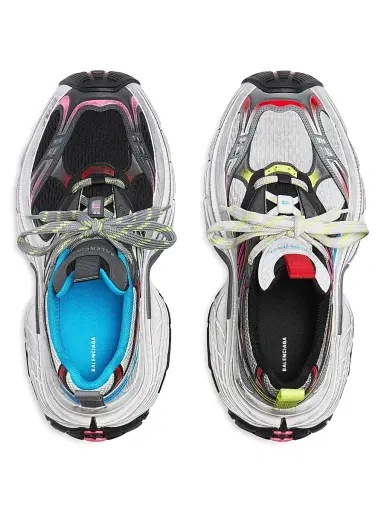 Balenciaga Men's 6XL Sneakers - Black White Multi - Size 12 | Thumbnail 5