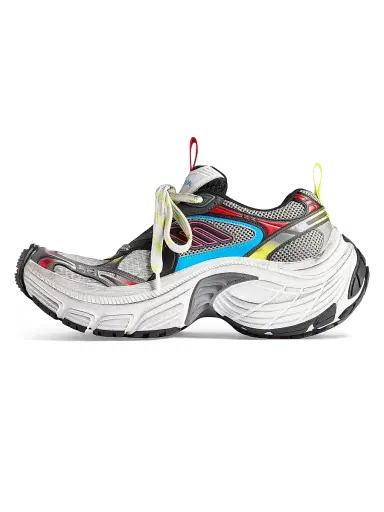 Balenciaga Men's 6XL Sneakers - Black White Multi - Size 12 | Thumbnail 6