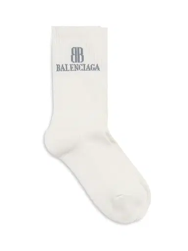 Balenciaga Women's Nano Socks - Dirty White | Thumbnail 1 Balenciaga Women's Nano Socks - Dirty White | Thumbnail 1