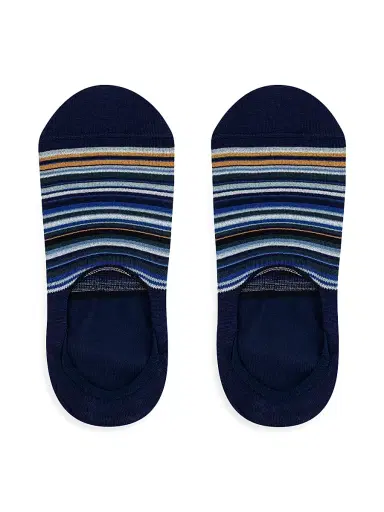Paul Smith Men's No-Show Signature Striped Socks 3-Pack | Thumbnail 2 Paul Smith Men's No-Show Signature Striped Socks 3-Pack | Thumbnail 2