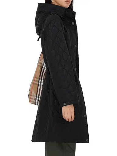 Burberry Women's Hillgate Quilted Coat - Black - Size XL | Thumbnail 3