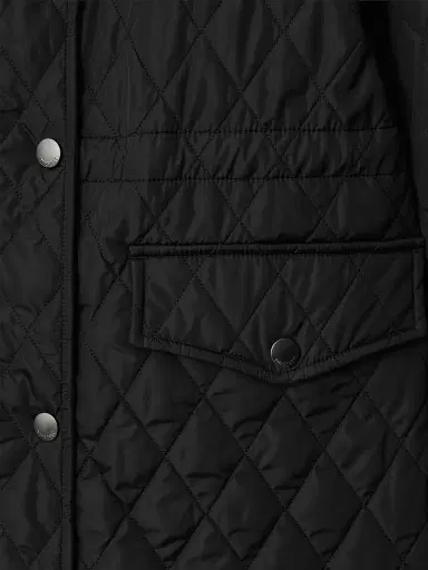 Burberry Women's Hillgate Quilted Coat - Black - Size XL | Thumbnail 5