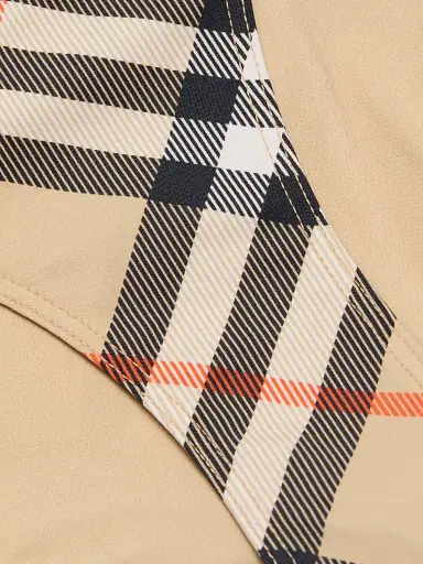 Burberry Women's Check One-Piece Swimsuit - Sand Ip Check - Size XS | Thumbnail 6 Burberry Women's Check One-Piece Swimsuit - Sand Ip Check - Size XS | Thumbnail 6