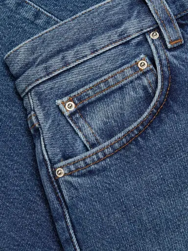 TOTEME Women's Twisted Seam Mid-Rise Ankle Jeans - Washed Blue - Size 30 | Thumbnail 7